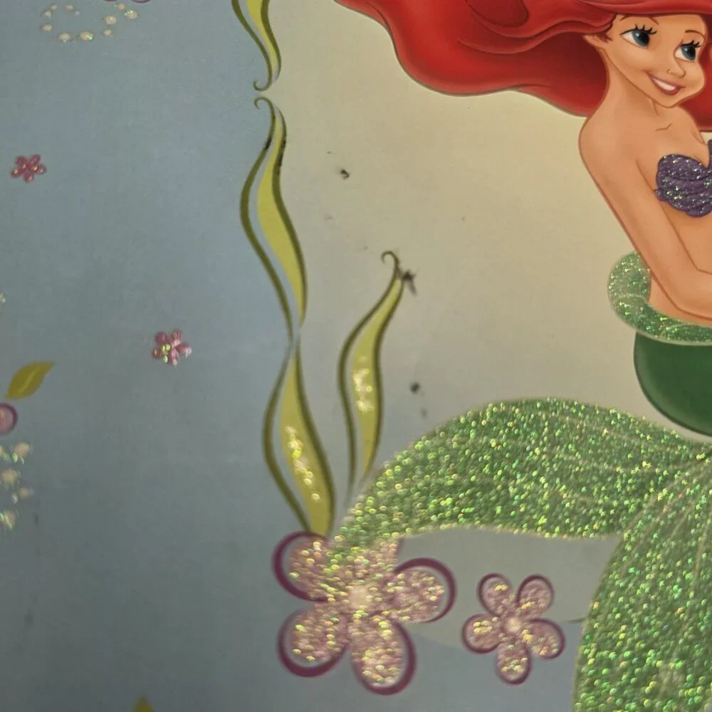 Sandy Lion Disney Princess Ariel 8 X 8 Scrapbook Album Blue 10 Pages